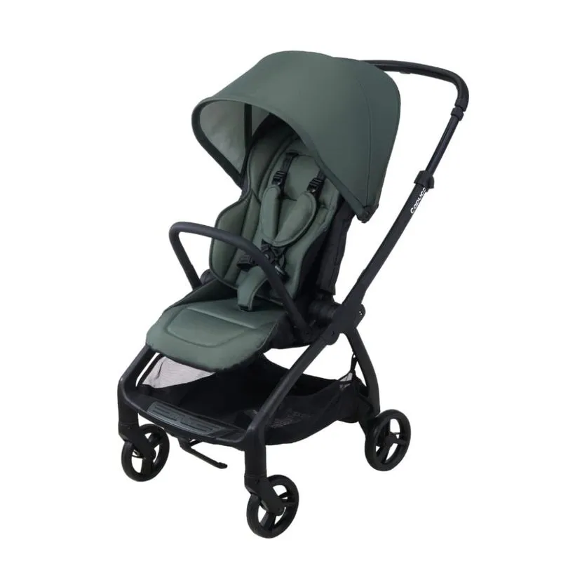 Carrinho De Bebê Para Passeio Reclinável Com Adaptador De Assento, Capucci, Verde