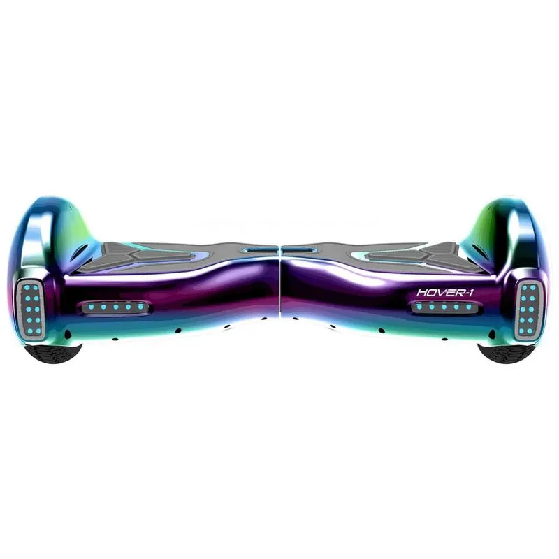 Hoverboard Elétrico De Velocidade Máxima 14 Km, H, Luz Led, Hover H1, Colorido Iridescente