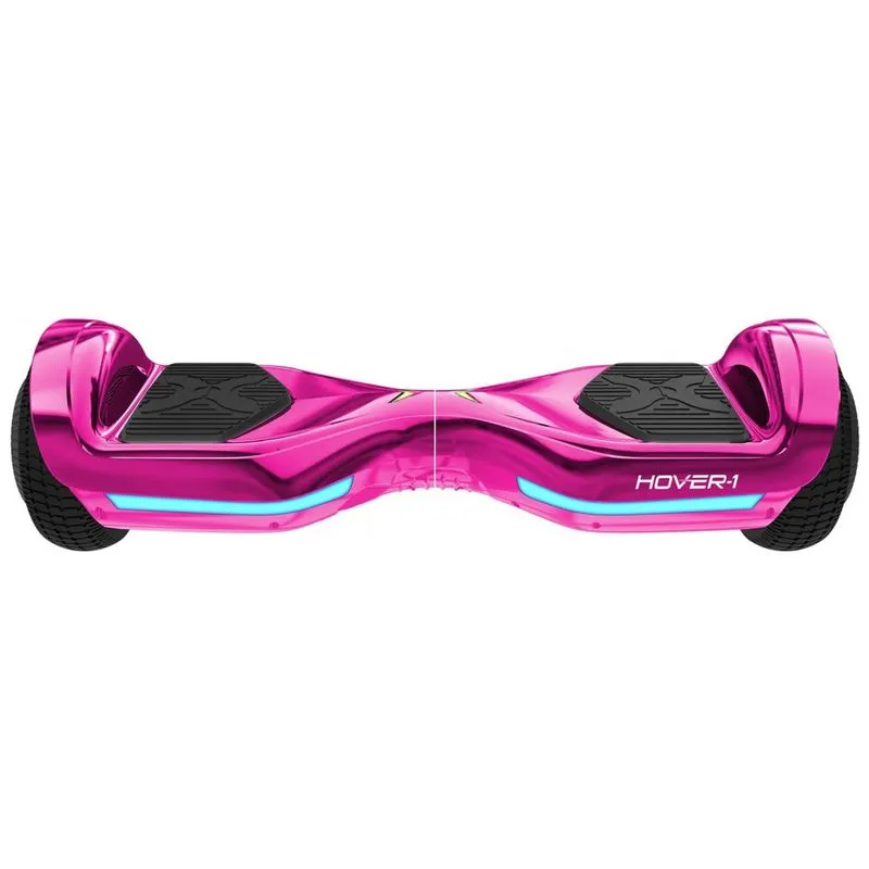 Hoverboard Elétrico Com Alto Falante Bluetooth E Luzes Led, Hover 1 All Star, Rosa