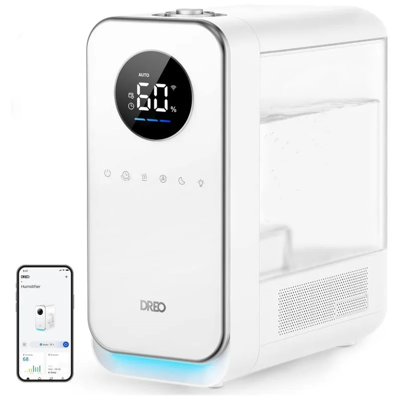 Umidificador Ultrassônico 5 Litros Com Difusor De Óleo E Luz Noturna, Dreo, Branco
