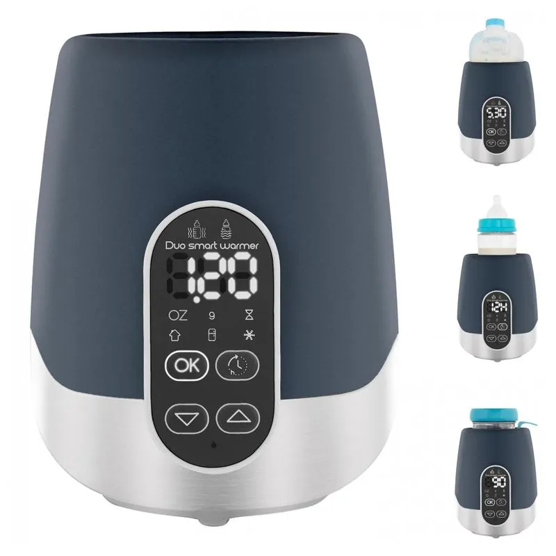 Aquecedor De Mamadeira Programável E Portátil Universal, 110v, Babymoov, Azul