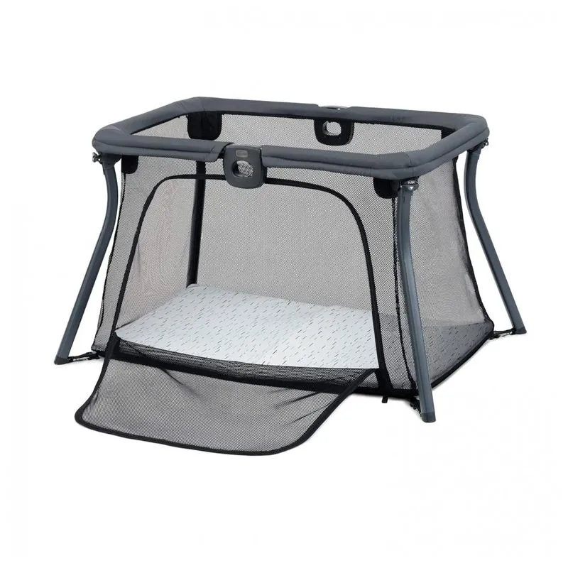 Cercadinho Para Bebê Com Design Dobrável Compacto E Aberto, Chicco, Preto