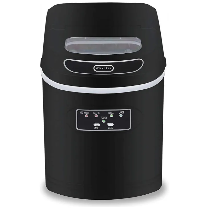 Máquina De Gelo Compacta Portátil Com Capacidade Para 12 Kg Em 24h, 110v 120w, Whynter Imc270mb, Preta