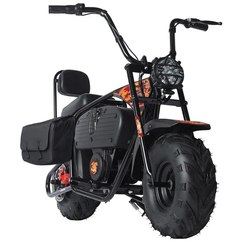Moto Elétrica Infantil A Bateria 36v Com Farol E Bolsa Destacável, Suporta 68 Kg, Oryxearth, Vermelha E Laranja