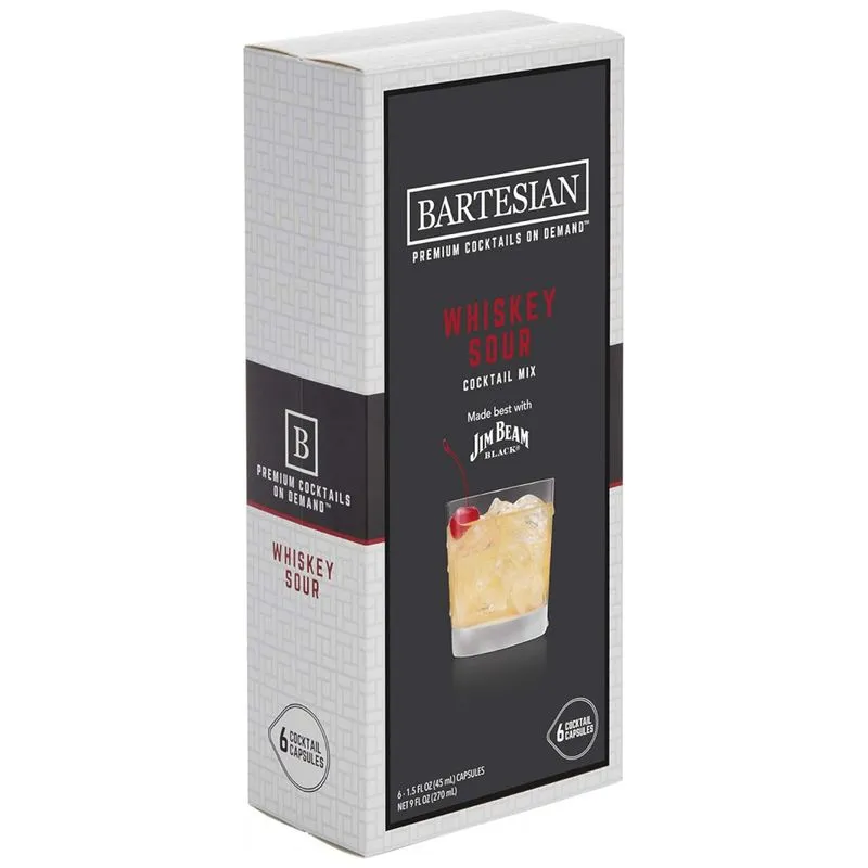 Cápsulas De Coquetel Whiskey Sour Para Máquina Bartesian 55353, 6 Un