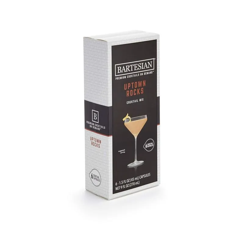 Cápsulas De Coquetel Uptown Rocks Para Máquina Bartesian 55356, 6 Un
