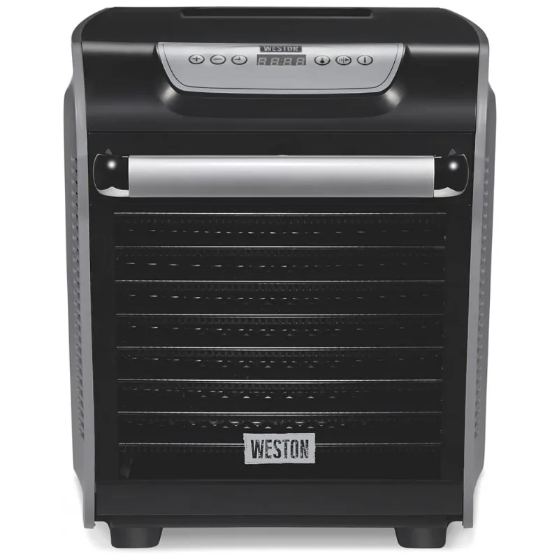 Desidratador De Alimentos Com Controle Digital De Temperatura E 10 Bandejas, 900w, Weston, Preto