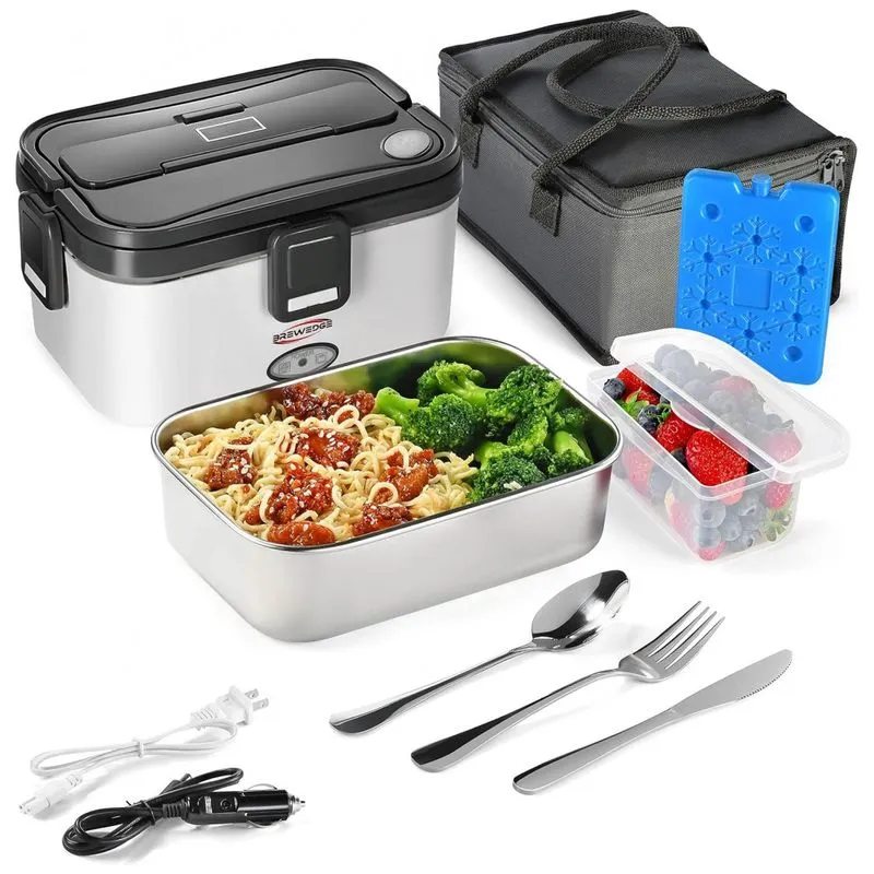 Marmita Elétrica Portátil 1,8l Com Acessórios E À Prova De Vazamentos, 70w, Brewedge, Branca
