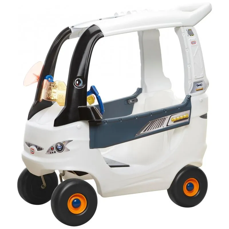 Carro De Passeio Infantil Com Efeitos Sonoros Para Crianças De Até 22 Kg, Little Tikes, Branco