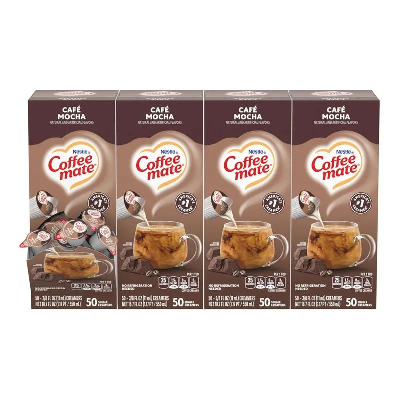 Creme Para Café Sabor Mocha Sem Lactose, 4 Caixas De Unidades, Nestlé Coffe Mate