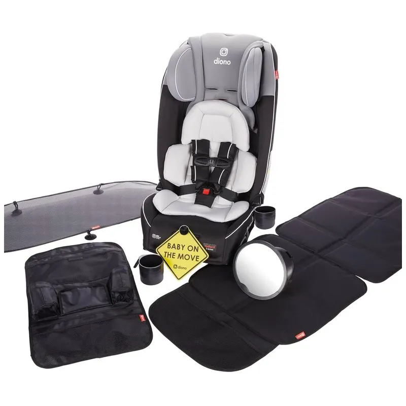 Cadeira De Bebê Para Carro 4 Em 1 Para 10 Anos De Uso Com 6 Acessórios, Diono Radian 3rxt, Preta
