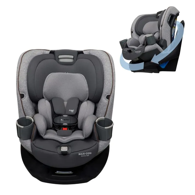 Cadeira De Bebê Para Carro, Conversível E Giratória 360, Maxi Cosi Emme, Cinza