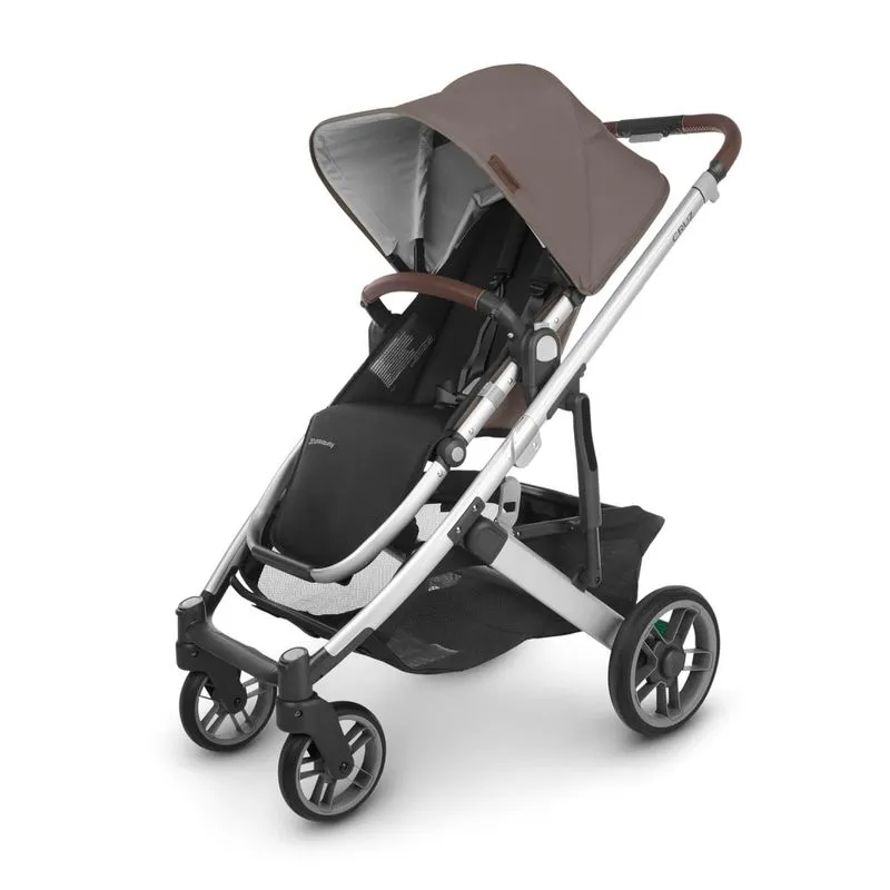 Carrinho De Bebê Completo Com Proteção Contra Insetos E Chuva, Uppababy Cruz V2, Taupe Escuro