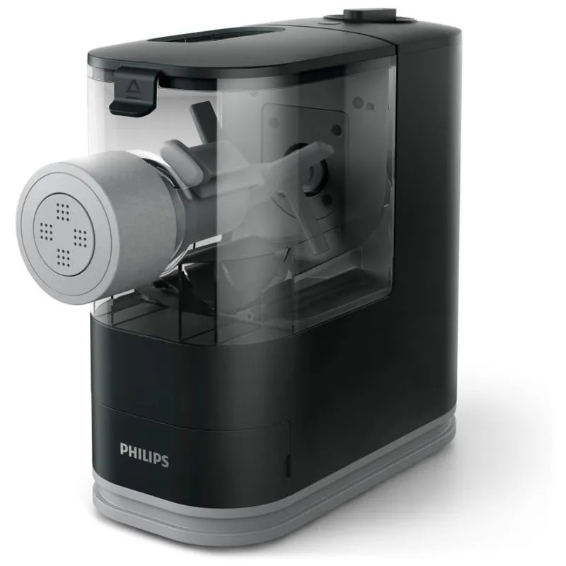 Máquina De Macarrão Automática Com 3 Discos De Modelagem, 110v, Philips Hr2371/05, Preta