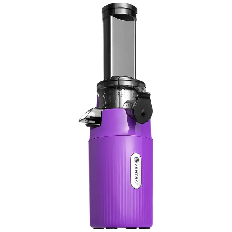 Centrifuga De Frutas Compacta Com 60 Rpm De Baixa Velocidade, Inclui Escova De Limpeza, 110v 130w, Ventray, Roxa