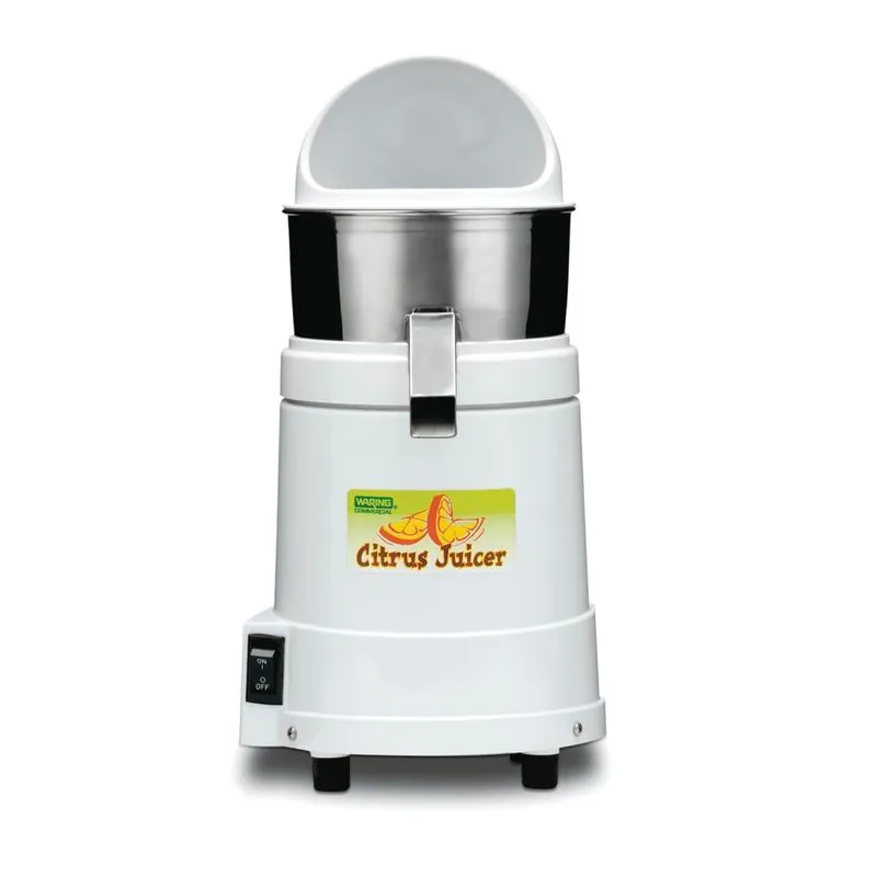 Centrifuga De Frutas Profissional Com Motor Silencioso E Proteção Contra Respingos, 110v 375w, Waring Jc4000, Branca