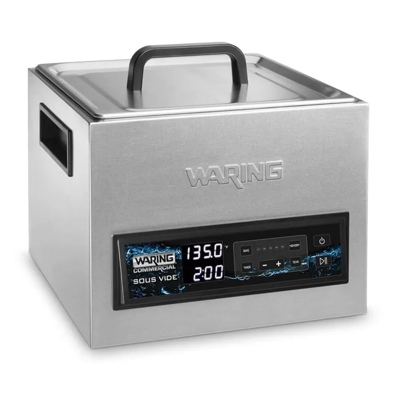 Termo Circulador 16l Com Controle De Temperatura, 5 Configurações Programáveis E Plugue De 5 A 15 Fases, 110v 1560w, Waring Wsv16, Prata