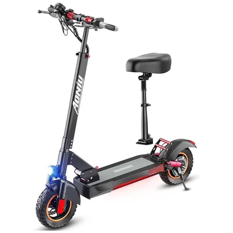 Scooter Elétrica Para Adultos Até 150 Kg, Velocidade Máxima De 45 Km/h E Alcance De 50 Km Com Pneus Off-road De 26 Cm, Freio Duplo E Suspensão Dupla,
