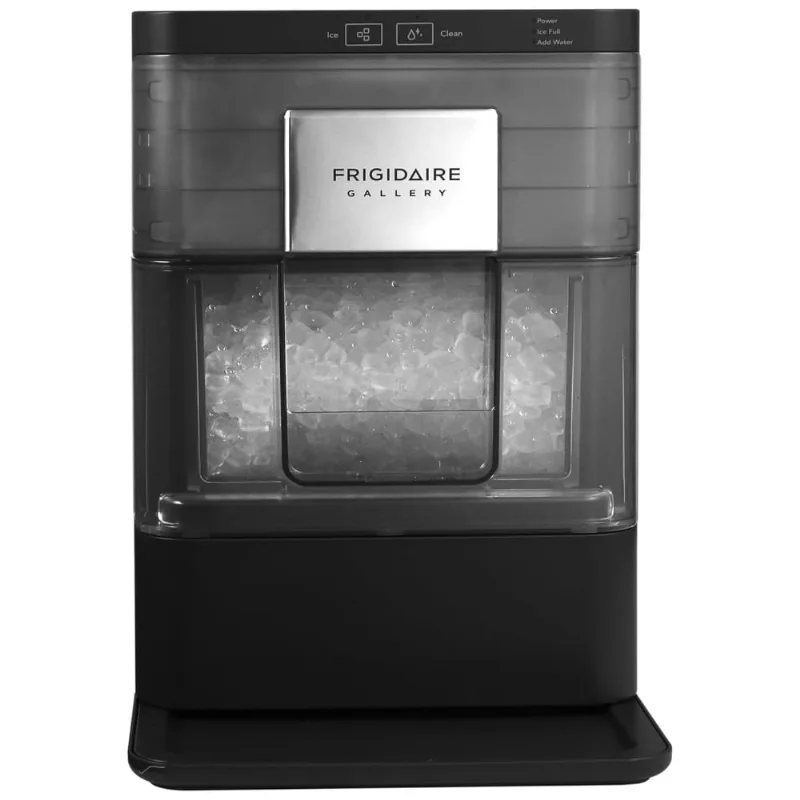 Máquina De Gelo Que Produz 20 Kg Em 24h Com Função De Autolimpeza, Design Compacto E Moderno, 110v, Frigidaire, Preta