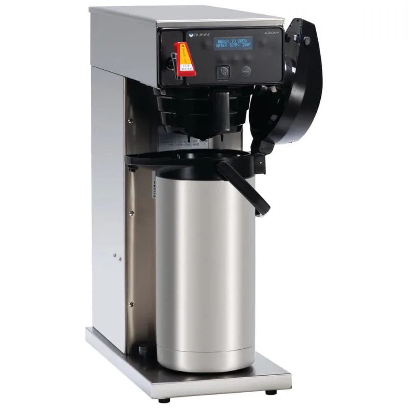 Cafeteira Comercial Com Display Lcd, Prepara Até 28 L De Café, Dupla Voltagem, 110v, Bunn Dv Aps Axiom, Prata