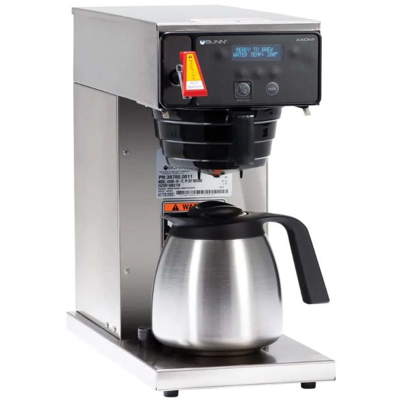 Cafeteira Térmica Comercial De Dupla Voltagem, 120v Padrão, 3550w, Bunn 38700.0011 Axiom-dv-tc, Prata