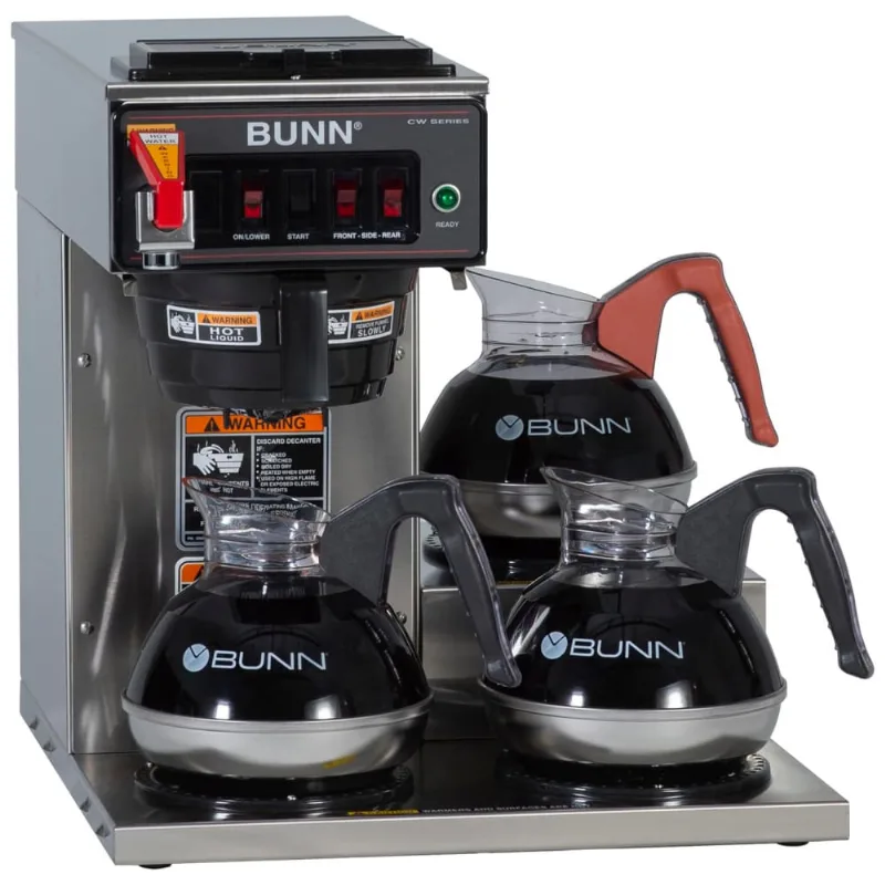 Cafeteira Comercial Automática Com 3 Aquecedores, 110v 1320w, Bunn Cwtf15 3, Prata
