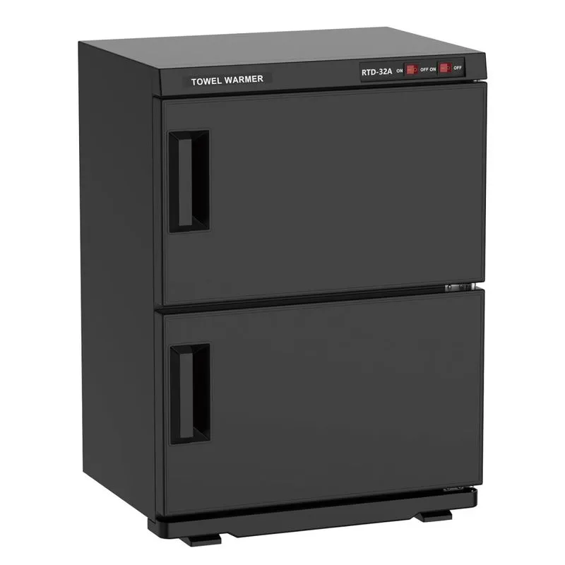 Aquecedor De Toalhas Profissional 32l Ideal Para Salões De Beleza E Spas., 110v, Advwin, Preto