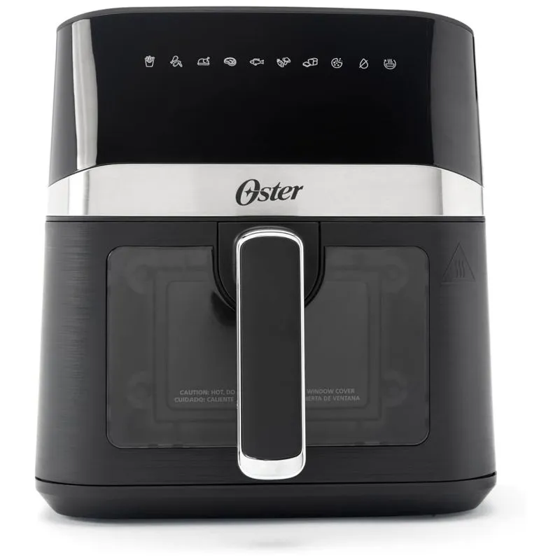 Air Fryer Digital De 3.73l Com 10 Funções E Temporizador De 60 Min, 110v 1300w, Oster, Preta