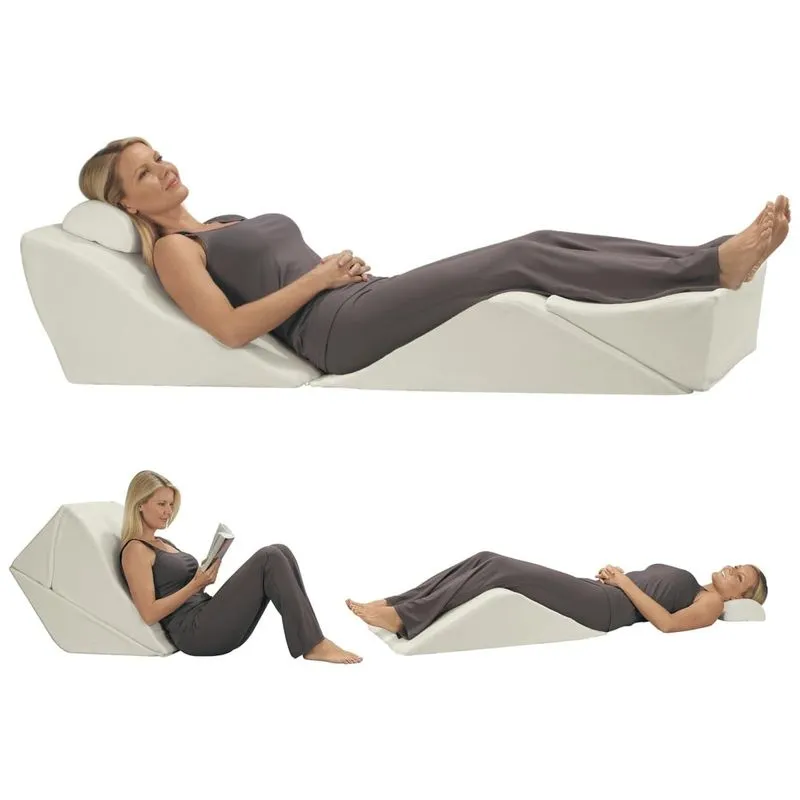 Travesseiros Multiposicionais Para Costas, Pernas E Joelhos, Elevação Ortopédica Para Sono E Recuperação, Zero Gravidadem, Contour, Branco
