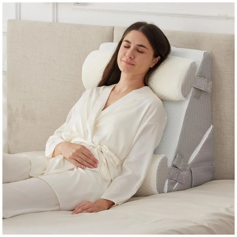 Conjunto De 4 Travesseiros Ortopédicos Em Cunha Para Dormir, Ajustáveis Para Refluxo Ácido, Alívio De Dores Nas Costas E Pós-cirurgia, Ruqmuis,