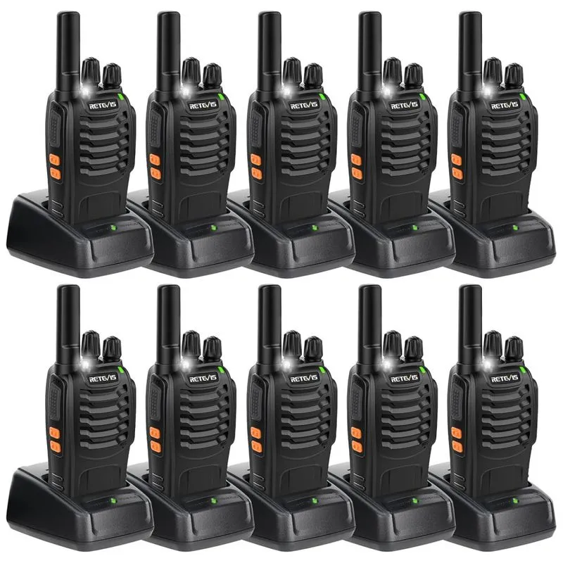 Rádio Comunicador Walkie Talkie Retevis H-777 Rádio Bidirecional, Para Adultos, Recarregáveis, Longo Alcance, Resistente A Choques, Antena Curta