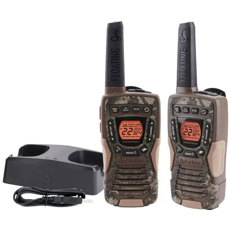 Rádio Comunicador Walkie Talkie Cobra À Prova D&amp;amp,amp,amp,amp,amp,amp,amp,amp,#39,água, 22 Canais, Rádio Bidirecional De Longo Alcance De 59,5km