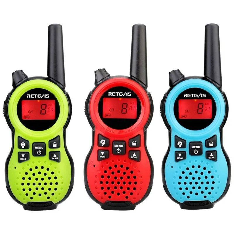 Rádio Comunicador Walkie Talkie Retevis Rt38, 3 Unidades, Rádio De 2 Vias Longo Alcance, 22 Canais, Portátil, Vox, Mini Tamanho