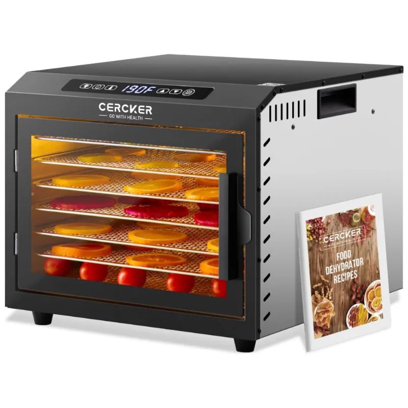 Máquina Desidratadora De Alimentos 7 Bandejas De Aço Inoxidável. 1.82 Metros Jerky Desidratador, 120v Pequeno