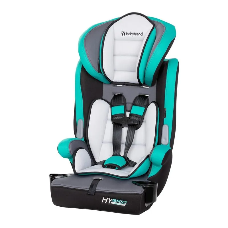 Cadeira De Carro Baby Trend Hybrid™ 3-em-1 Booster, Teal Hoboken. Converte-se Em Assento De Elevação Com Encosto Ou Sem.
