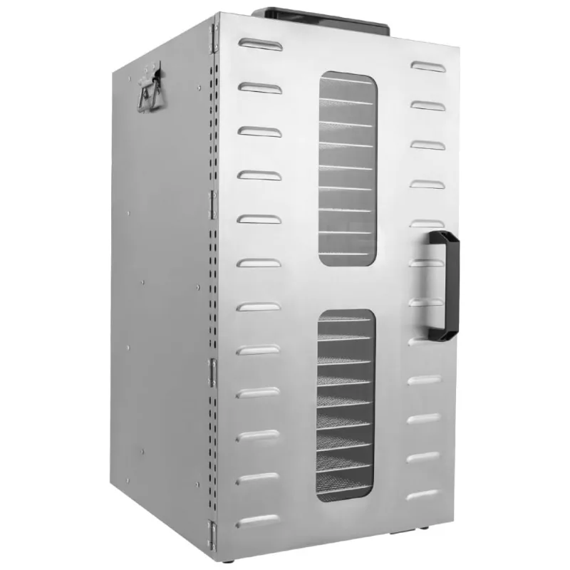 Desidratador Comercial De Alimentos Gworobie Para Carne Seca, 22 Bandejas, 1600w, 30ºc-90ºc, Controle De Tempo, Aço Inoxidável, Ideal Para Carne.
