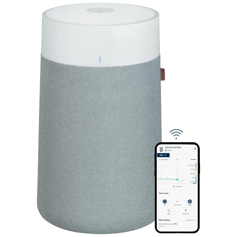 Purificador De Ar Blueair Para Pequenos Ambientes, Quartos, Limpa 97,7 M² Em Uma Hora, Purificador De Ar Hepasilent Para Casa, Bebês, Berçário.