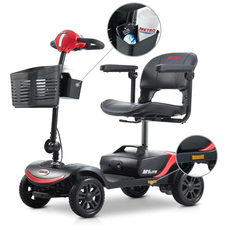 Cadeira De Rodas Elétrica De Mobilidade Para Adultos, Cadeira De Rodas Para Viagem,idosos, Capacidade Máxima 120 Kg,scooter Motorizada 4 Rodas,bariho.
