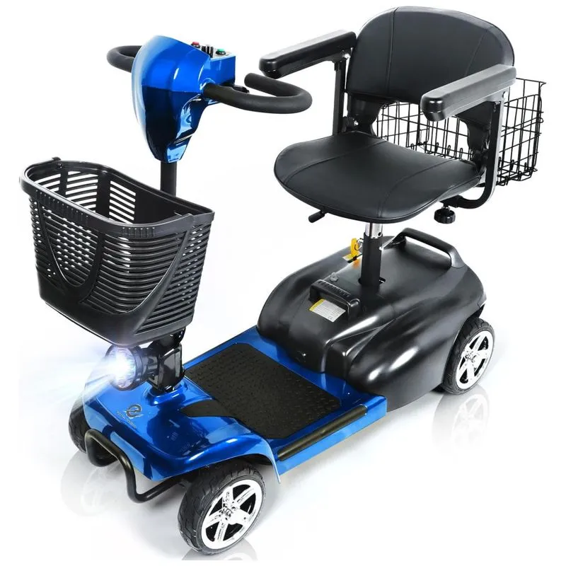Cadeira De Rodas Elétrica Dobrável Para Adultos, 120 Kg, 22 Km De Autonomia, 8 Km/h, Bateria De Longa Duração Com Carregador, Cesto E Luz Led,hubbfq.
