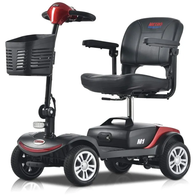 Cadeira De Rodas Elétrica Metro Mobility 4 Rodas Para Idosos - Capacidade De 136 Kg, Scooter Dobrável Para Adultos, Bateria De Longa Duração.