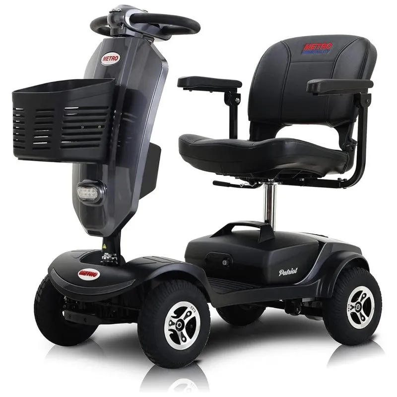 Cadeira De Rodas Elétrica Metro Mobility Para Adultos, 136 Kg De Capacidade, Dobrável, Portátil, Carregamento Conveniente, 2 Suportes Para Copos.