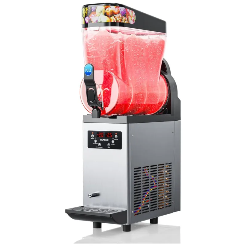 Máquina De Raspadinha Comercial, Máquina De Bebidas Congeladas Para Margaritas E Smoothies, Aço Inoxidável, 110v, Leacco.