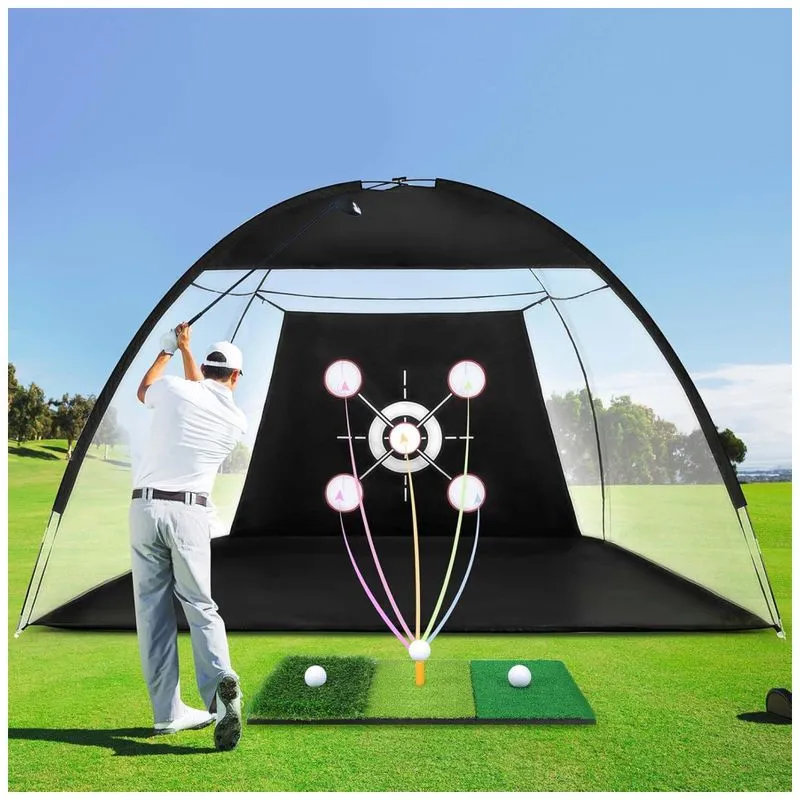 Rede De Golfe Com Alvo Central E 4 Bolsos, Tapete 3 Em 1, Bolas E Acessórios - Ideal Para Treino Indoor/outdoor,huijutb.