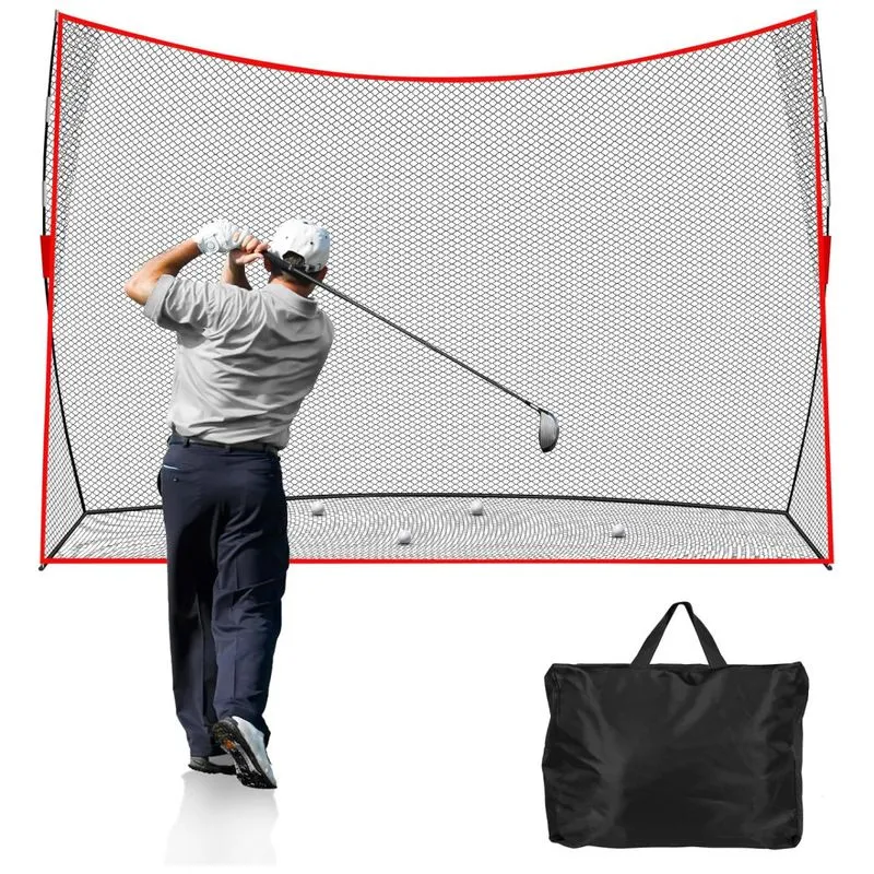 Rede De Golfe 3x2,1m De Alta Durabilidade P/ Treino Em Ambientes Internos/externos, Portátil C/ Bolsa, Ideal P/ Aprimorar Seu Jogo,halunoty.