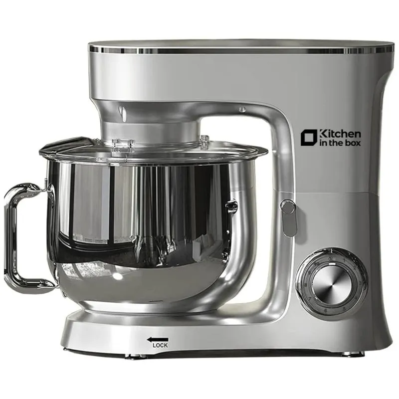 Batedeira Kitchen In The Box, 900w 8,5 Litros Mixer Elétrica, 10 Velocidades, Cabeçote Inclinável, Gancho Para Massa, Batedor De Claras