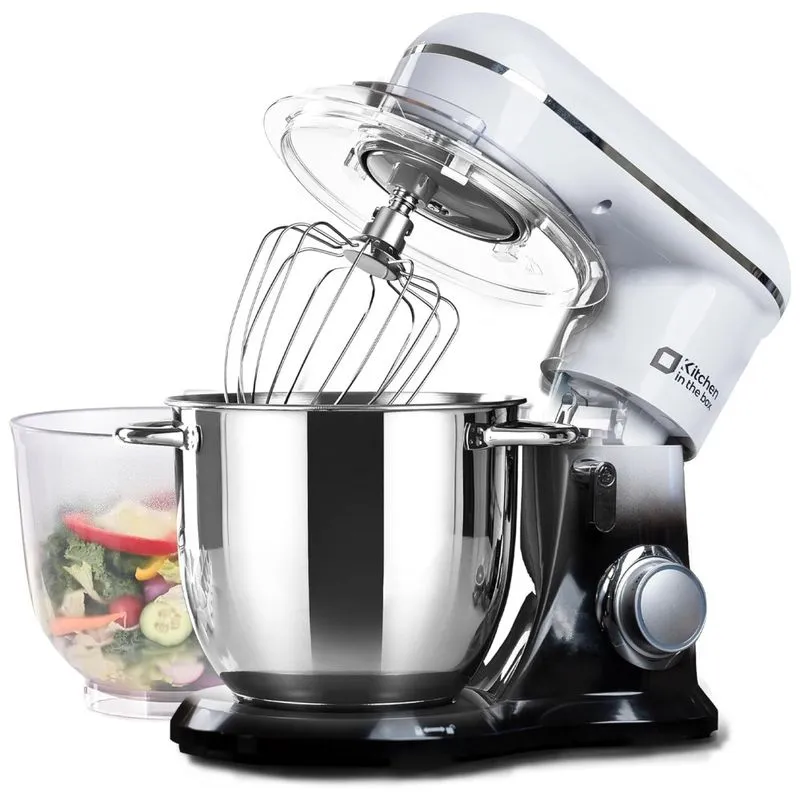 Batedeira Kitchen In The Box Stand Mixer Com 2 Tigelas, 4,5litros E 5litros, Kitchen Mixer Elétrico Leve Para Uso Diário