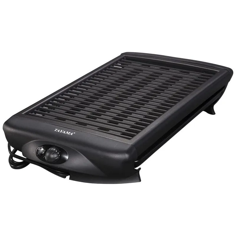 Churrasqueira Elétrica Indoor Tayama Tg868xl Antiaderente Sem Fumaça, Extra Grande, Preta