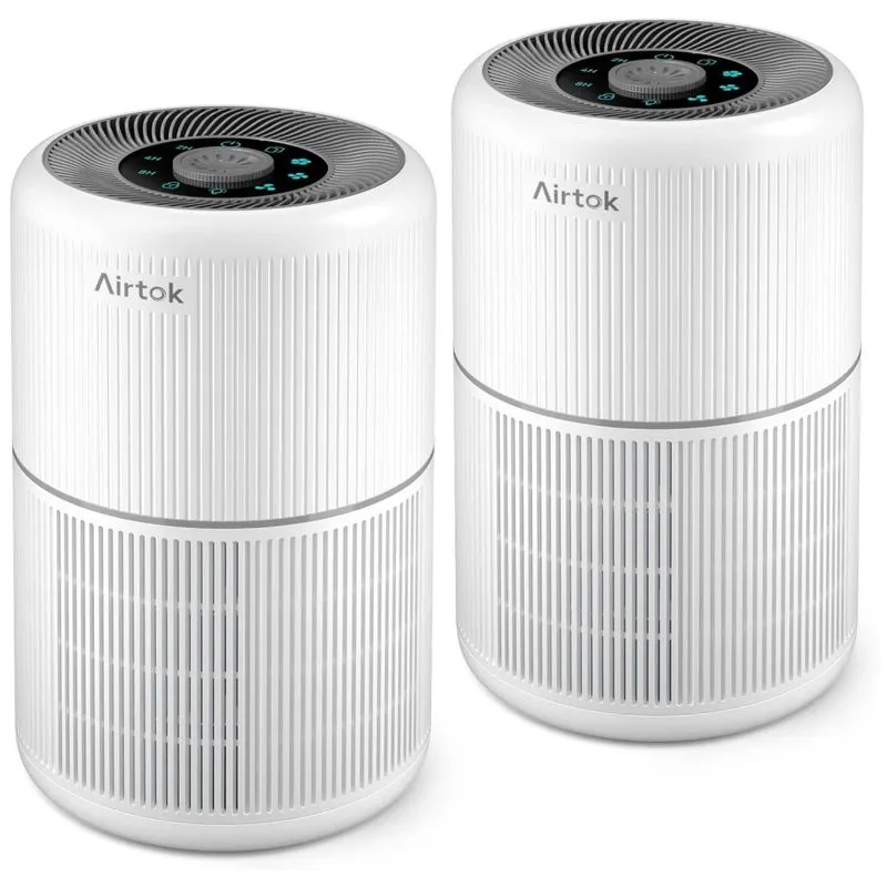 Purificador De Ar 2 Unidades Para Residência E Dormitório Com Filtro H13 True Hepa - Elimina 99,9% Das Partículas, Silencioso