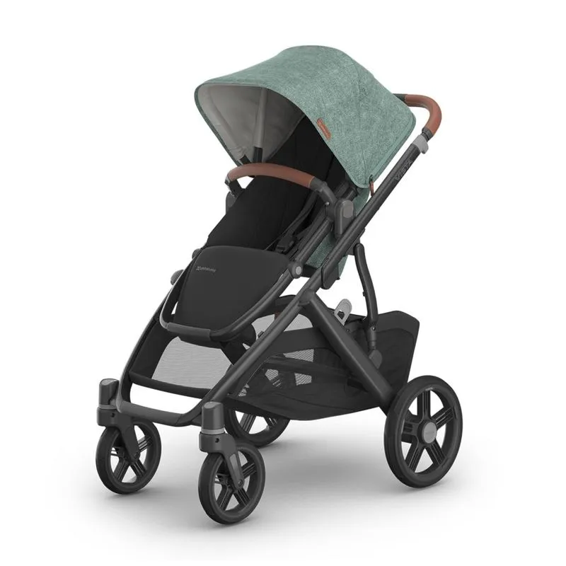 Carrinho Uppababy Vista V3: Kit Completo P/ 1 Ou 2 Crianças C/ Assento, Proteção Insetos, Capa Chuva E Bolsa - Modelo Gwen