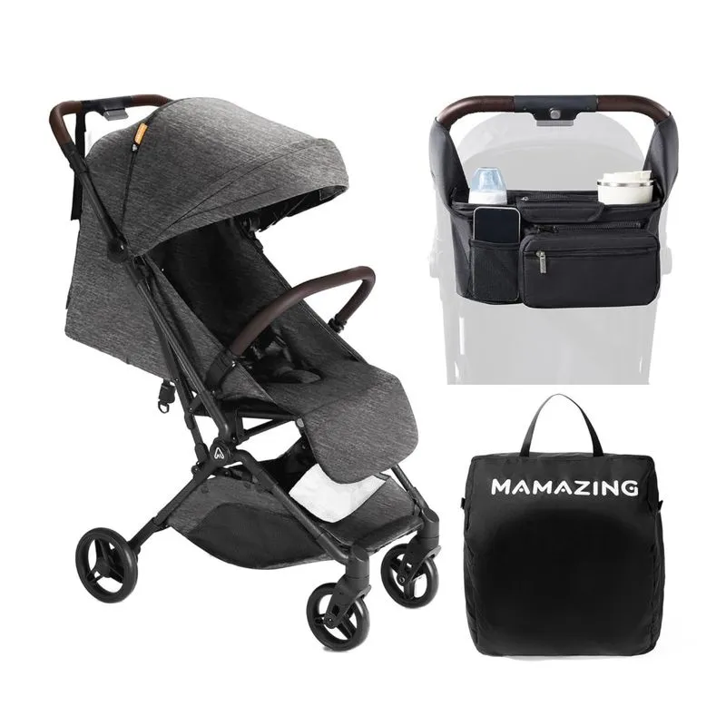 Carrinho De Bebê Compacto Com Prêmio De Ouro, Organizador E Almofada - Leve, Amigo De Avião, Dobrável Com Uma Mão (5,2kg),mamazing
